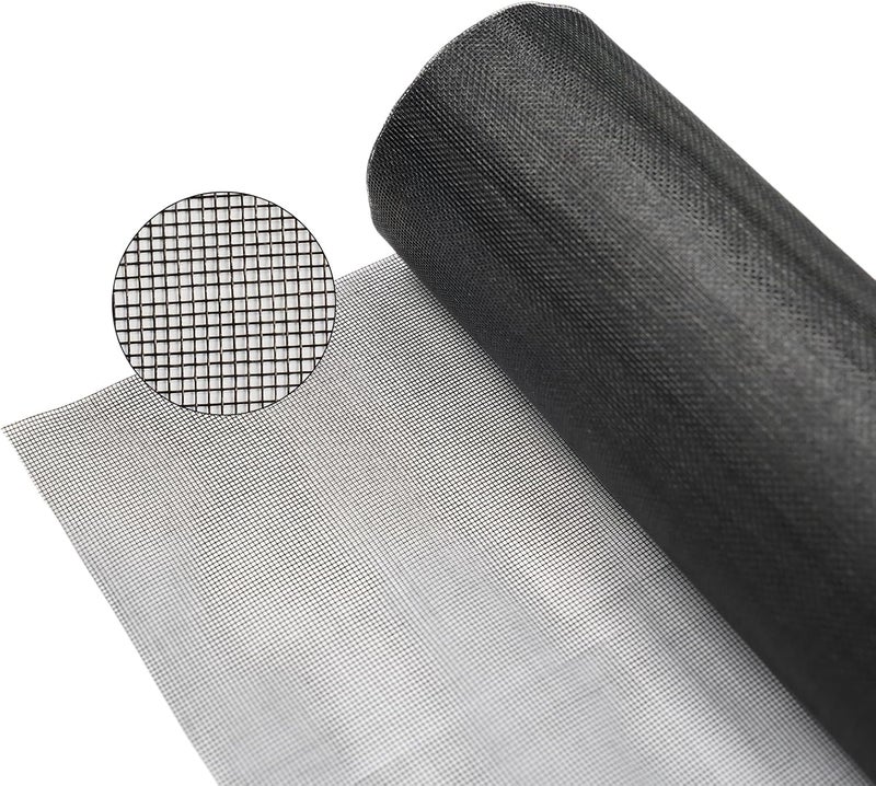 HANYQING Fiberglass Window Screen Roll, 59“× 100' Protection Screen Roll, Transparent and Sturdy, UV-Resistant for Installation and Repair of Door and Window Screens - Image 1